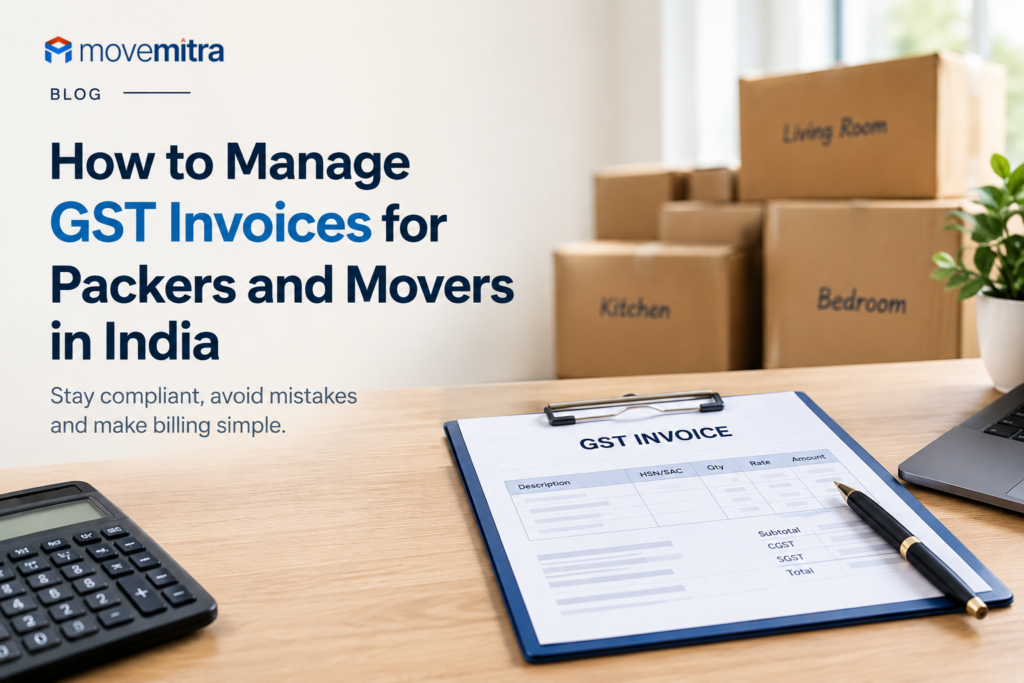 GST invoice for packers and movers